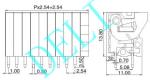 Good quality 2.54mm pcb terminal block DL141V-XX-2.54