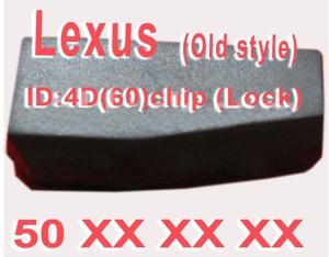 Wholesale Lexus 4D 60 Duplicable Key Chip 50XXX, Car Key Transponder Chip for Lexus from china suppliers