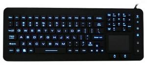 Wholesale Dishwasher safe silicone full size LED keyboard mouse combos with IP68 protection from china suppliers