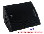 PA Sound Equipment 480W 3" + 15" Plywood Coaxial Stage Monitor For Living Event