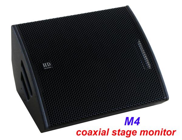 PA Sound Equipment 480W 3" + 15" Plywood Coaxial Stage Monitor For Living Event