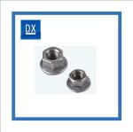 Plain 304 Stainless Steel Flanged Weld Nuts , Grade 6 Hex Weld Nut