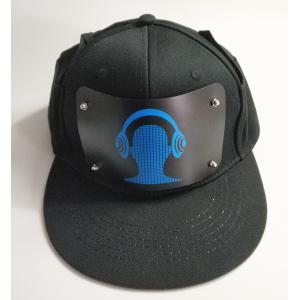 Buy cheap wholesale advertising LED Cap Party Custom Sound Activated EL Hat Light Up El from wholesalers