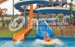 Customized Spiral Fiberglass Water Slide Games For Resorts Or Hotel