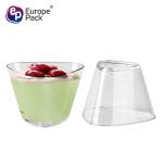 Factory Direct Sell Triangle Plastic Mini Jelly Yogurt Ice Cream Dessert Cups
