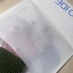 White Translucent Glasin Paper Bag Large Stock For Clothing Packaging