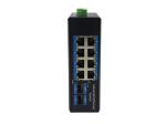 Industrial SFP Ethernet Switch 2 SFP 8 UTP Port Gigabit Fiber Converter 24V