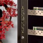Smart Digital Touch Control Dark Brown Wood Electric Cigar Cooler Cabinet