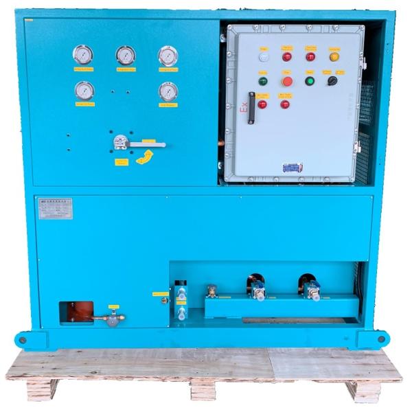 R410A R134A Air Cooled Refrigerant Recovery Machine 25HP Oil Less ISO Tank