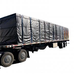 China 8 Drop PVC Truck Cover Anti Odor Heavy Duty PVC Flatbed Truck Lumber Tarp on sale