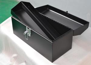 Wholesale 16 Inch black color Metal Tool Box Tools Package With Buckle Lock from china suppliers