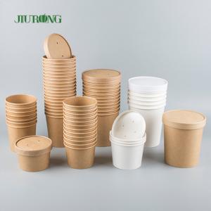 Wholesale Kraft Paper Soup Biodegradable Paper Bowl Double PE Coated from china suppliers