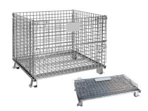 Wholesale Galvanized Mesh Storage Cage Wire Mesh Container 4.8-6.0mm Wire Dia from china suppliers