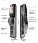 Wifi 4.0 Inch Screen Smart Door Lock Face Recognition Fingerprint Password Key