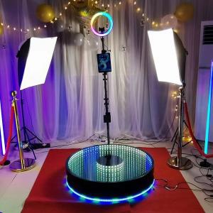 Wholesale New Adjustable Photobooth Party Hot selling RGB LED 360 Photo Booth from china suppliers
