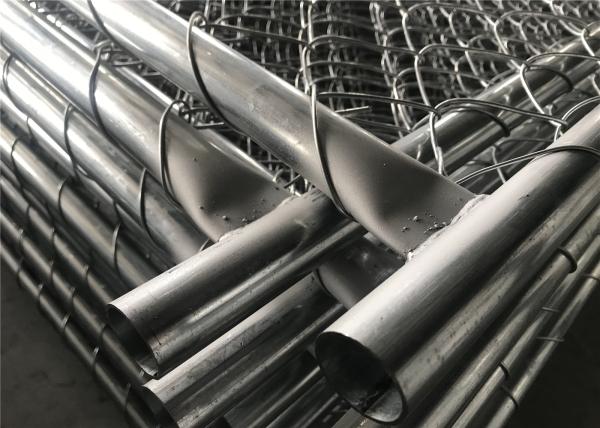Hot dipped Galvanized 366gram/SQM Chain Link Fence Panels 6'x12' Tube 1.4"/35mm