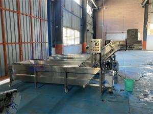 Wholesale Automatic Seafood Fish High Pressure Bubble Washing Machine Shrimp Cleaning Machine Thaw Conveyor Belt from china suppliers