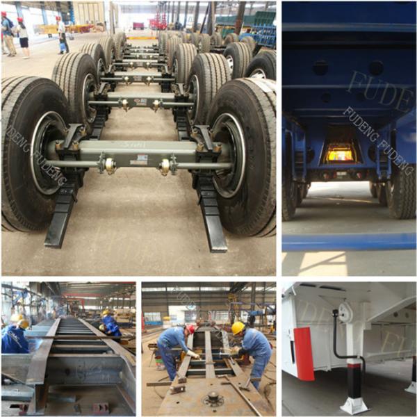 3 axles 20ft 40ft platform flatbed semi trailer shipping container trailers for sale