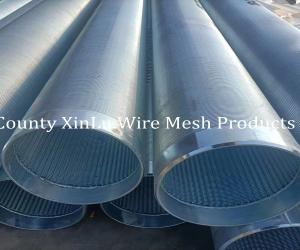 Wholesale Galvanized Wedge Wire Strainer Pipe Water Well Screen Pipe 219mm Profile V Wire 2.5x4mm from china suppliers