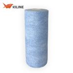 Custom Blue Disposable Dish Cloths In Roll Wood Pulp And PP Kitchen Wiping Cloth