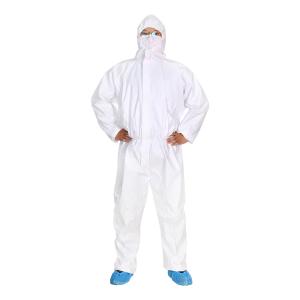 Wholesale Full Body Fluids Infectious Agents Protection Coverall Hooded Microporous SF Coverall from china suppliers