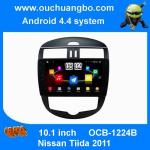 Ouchuangbo auto dvd player android 4.4 for Nissan Tiida 2011 support biuetooth