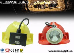 Wholesale 0.38M Cable White Color Coal Miners Headlamp , 8000 lux IP68 Miners Hard Hat Light from china suppliers