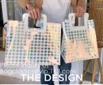 Gift Bag Clear Shopping Bag Custom PVC Plastic Shopping Bag, Shiny Pvc Handle