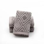 Home Spa 35*75 Size Luxury Embroidered Striped Pattern Bath Towel Set for Hotel