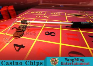 China Casino Poker Table Dedicated Adjustable Chip Rake 2-Section Telescope Aluminum Poker Chip Rake on sale