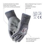 Power Grip Welding Gloves Heat Resistant Hand Gloves For Construction Workers