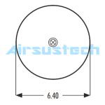 2B9-230 Rubber Bellows Goodyear Air Spring 3.5 Kg Weight With Steel Plate Air