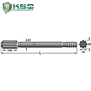 Wholesale T51 / T60 840mm Drill Drilling Tools Wear Resistance 4148301200 from china suppliers