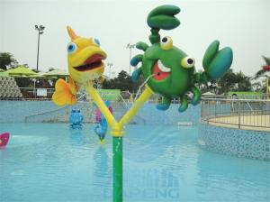 Wholesale Fiberglass Fish And Crab Spray Set Toys For Children Aqua Park Splash Zone from china suppliers