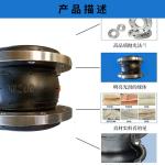 Fabric Reinforced Rubber Expansion Joint For ANSI 150LB Pump Connections Heat