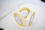 Double Sided Adhesive Mesh Cloth Yellow Carpet Tape For Bonding Carpet Or Rug