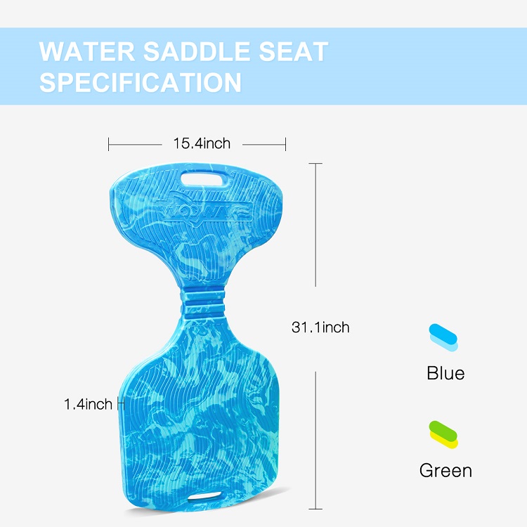 Pool Swimming Floating Seats BLUE 31.1*15.4*1.4'' EVA Foam Saddle for Adults and Kids