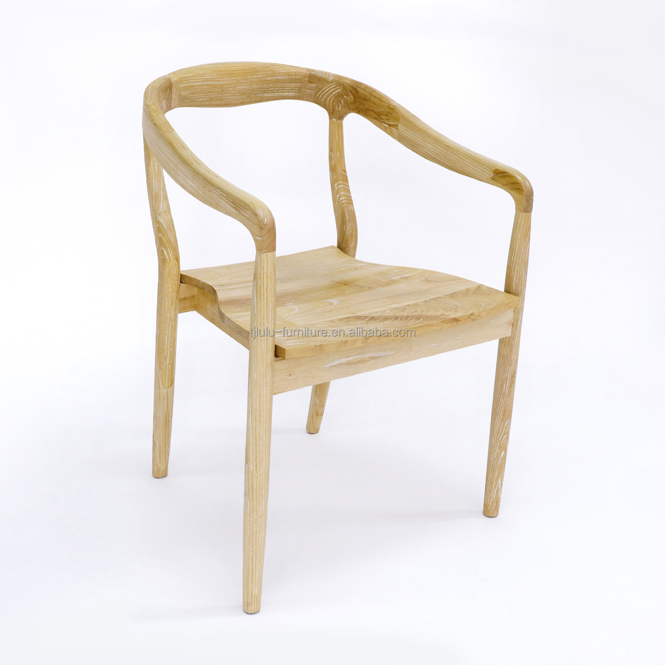 Villa Modern Stackable Solid Wood Banquet Wedding Wooden Chair for Dining Room Furniture in Villa