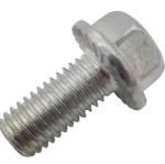 DIN6921 Gr8.8 Hexagon Flange Head Bolts For Machine White Zinc Material