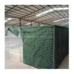 4mm Galvanized Iron Wire Flood Protection Barrier with Green Geotextiles and