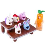 MOC animal rabbit unicorn mini figures hat headgear accessories building blocks