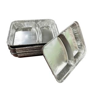 Wholesale Custom Logo Food Grade Aluminum Foil Takeaway Food Containers for Silver Baking Trays from china suppliers