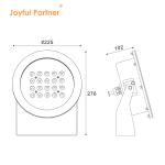 Stainless Steel IP68 LED Underwater Lights 40W Warm White Single Color Pond