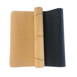 Non Slip Cork Natural Rubber Yoga Mat Foldable Sustainable Eco Friendly OEM