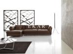 European Style Modern Leather Sectional L Shaped Sofa ZZ-T-33