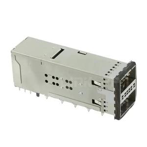 Wholesale TE 2227224-1 ZQSFP+ Receptacle with Cage Ganged (2x1) Connector Press-Fit Through Hole Right Angle from china suppliers