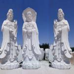 Marble Carving 2m Chinese Stone Statue Garden Laozi Ancient Chinese Buddha