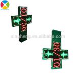 DIP Double Sides LED Cross Display 1495*1030*70mm Screen Dimension CE Assured