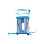 Aluminum Electric Man Lift Double Mast Type 250KG 10 Meter