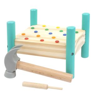 Wholesale Wooden Hammering Table Color Cognition Hand Eye Coordination Early Teaching from china suppliers